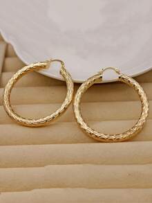 Hoa tai đơn giản và thanh lịch, phụ kiện hoàn hảo cho các bữa tiệc và chuyến du lịch - Vàng - Xem 4