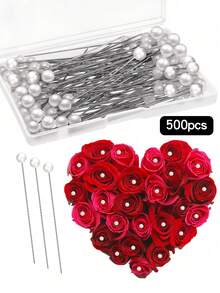 500颗/300颗/150颗/100颗/50颗/1颗装钻石花束胸针，1.5英寸水晶水钻胸针别针，适用于花束、婚礼装饰、万圣节装饰、秋季装饰、新娘发饰、DIY工艺品、缝纫室装饰 - 彩色 - 查看 13