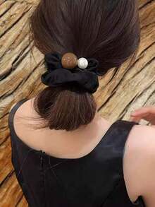 1 buah Ikat Rambut Elastis Polos Sederhana Ukuran 4,3 Inci, Cocok untuk Pemakaian Sehari-hari, Pengikat Rambut Ekor Kuda, Aksesori Rambut Kecantikan untuk Rumah - MultiWarna - View 4