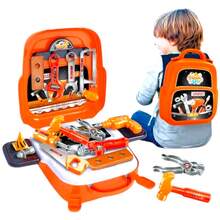 Children's Toy Tool Kit 22 Pieces 3 In 1 Tools Set - 橘色 - 查看 4