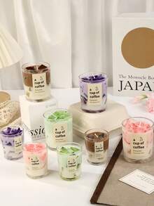 This Exquisite Jelly Candle In The Shape Of A Matcha Coffee Cup Will Add A Warm And Romantic Atmosphere To Your Home! It Is Also An Excellent Gift Choice, Especially Suitable For Autumn-Themed Candles In A Jar. Applicable For Various Occasions: Christmas, Birthday, Mother's Day, Father's Day, Anniversary, Thanksgiving, And Valentine's Day.