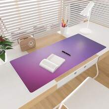 Colorful Star Purple Desk Mat Woman Office Desk Pad Leather Keyboard And Mouse Pad For Desk 31.5"X15.7" Ombre Desk Accessories For Girls Non-Slip Large Gaming Mouse Pads Desk Cover Blotter Desk Décor - ColorD - 查看 3