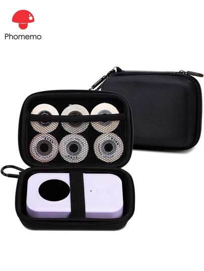  Phomemo D30 D35 Label Maker Case, Waterproof Storage Bag Compatible With NELKO P21/D11/JADENS D110/SUPVAN E10 Label Printer, Fits For Mini Bluetooth Labels Sticker Machine, Box Only