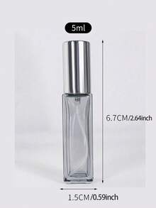 Customizable Perfume Decanting Bottle, Customizable Text, Thick Square Glass Perfume Bottle, Portable Travel Size Empty Bottle, Sample Perfume Bottle, Wedding Bride Bridesmaid Handheld Bottle, Bridal Party Gift, Bridesmaid Proposal, Personalized Perfume, Gift For Girlfriend, Anniversary Gift, Christmas Gift, Holiday Gift, Valentine's Day Gift, Wedding Perfume Decanting Bottle, Halloween Spray Bottle,Christmas And Valentine's Day - 5ml - View 9