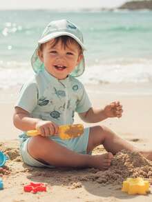 Baby Boys Swimwear - Green - View 3