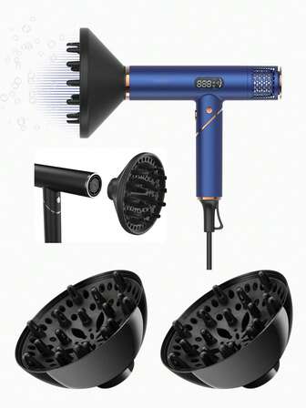 1 pieza Difusor para secador de pelo, Difusor universal apto para el cuidado del cabello rizado, secadores de pelo, difusores de fragancias y herramientas de peinado y accesorios para electrodomésticos, se adapta al cabello de las mujeres