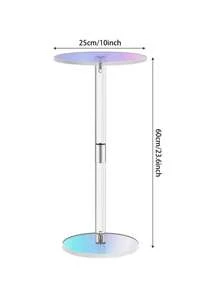 Bàn phụ Acrylic nhiều màu, Bàn Acrylic nhỏ, Bàn uống nước hình hoa hiện đại, Phù hợp với không gian nhỏ, Chắc chắn và dễ lắp ráp, Thích hợp cho phòng khách, ban công, sân vườn, văn phòng, sân - Nhiều màu - Xem 9