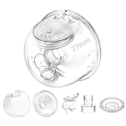Pump Full Set Milk Collector Cup 27mm Only Compatible With Momcozy S12 Pro S9 Pro Breast Pump, NOT For S9 S12,For S1...