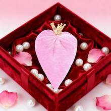 Valentine's Day Heart Ornaments Velvet Hearts For Bridal Shower, Wedding Anniversary Decorations - Pink - View 3