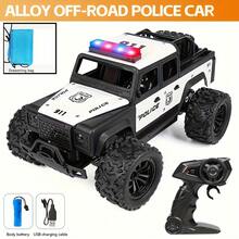1:16 PO2 白色高速越野遥控车 - 时速 20 公里/小时,彩色前大灯,USB 充电,结构坚固耐用,遥控操作,是万圣节、圣诞节、感恩节的完美礼物,越野遥控车,节日礼物,造型生动,时尚设计,做工精细,随机赠送 DIY 车贴,防水收纳袋 - 白色 - 查看 9