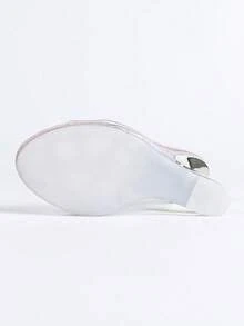 European & American Style Sexy Transparent Crystal Wedge Breathable New Sandals - Pink - View 7