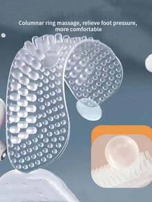1/2/3 Pairs Silicone Heel Grips, Unisex Anti-Slip Heel Pads, Heel Protector Cushions,Women's Day,Travel Essentials,Wedding Favours,Y2k,Bedroom,Car Accessories Women,Kitchen Decorcute Stuff - Clear - View 3