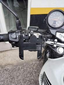 BASE SOPORTE DE METAL PARA BICI MOTO SCOOTER ideal CASA VIAJE OFICINA AVENTURA TRABAJO UNIVERSAL - Negro - Ver 6