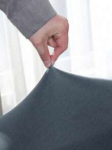 1件纯色牛奶丝弹力沙发套，现代全包式沙发套，适用于1/2/3/4座沙发，宠物友好型家居装饰，可机洗