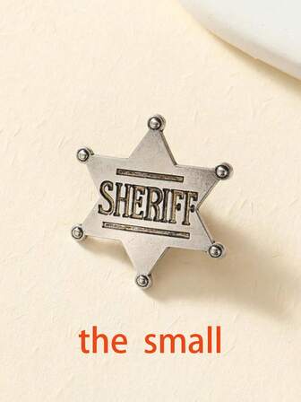 1枚复古新奇美式游戏盾形徽章（男士款）