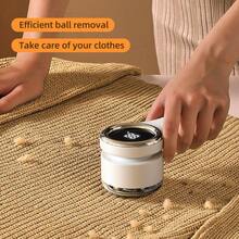 USB Powered Adjustable Electric Lint Remover - Powerful Motor, USB-C Fast Charging, Portable Fabric Shaver For Sweaters, Clothes, Furniture, Carpets, Bedding - Includes Cleaning Brush, Essential For Home & Travel Laundry - White & Rose Gold Decorative Design, Compact & Efficient, Stylish Storage Solution. - Digital Display Upgrade - View 8