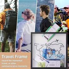 1 Hộp Lưu Trữ Kỷ Niệm Du Lịch Phiêu Lưu Kích Thước Nhỏ: Hộp đựng vé nhạc, biên lai du lịch và bản đồ - Hộp kỷ niệm thiết kế bản đồ thế giới, vật trang trí dành cho người đam mê du lịch. - Nhiều màu - Xem 5