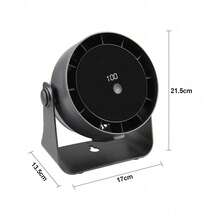 Desktop Fan High-Speed 100 Speed Adjustable Circulating Fan Charging Digital Display Turbine Wall Mounted Desktop Fan - 白色 - 查看 4