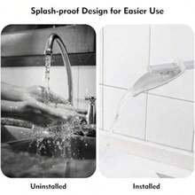 Children's Faucet Extender Baby Hand Washing Auxiliary Device Water Guide Anti-Splash Extension Convenient Home Tool(PP Material )