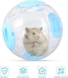 NUOBESTY Pelota de Ejercicio para Hámster Transparente de Bola Deportiva Antideslizante y Fácil de Limpiar Juguete Interactivo para Entrenamiento y Entretenimiento de Mascotas Pequeñas - 1 - Ver 8