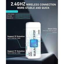 Consola Retro para 2 Jugadores, 2 Mandos Inalámbricos 2.4G, Salida HD + Proyección a TV, Emuladores + Juegos, Imagen Sin Tartamudeo - Blanco - Ver 10