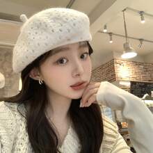 Women Beret Hats - Blue - View 1