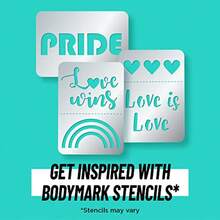 XAPY BIC BodyMark Temporary Tattoo Markers For Skin Pride Pack Fble Br T 11-Count Pack Of Assed Colors Skin- Cosmetic Ty Unique Gif - Phấn màu - Xem 5