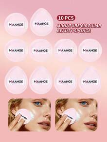 MAANGE 5/10 miếng bông trang điểm mini thoải mái, dễ sử dụng, phù hợp cho trang điểm mặt hàng ngày, có thể dùng để tạo khối, trang điểm mắt và khóe mắt, phụ kiện trang điểm và quà tặng cho bạn bè, quà khuyến mãi, đồ dùng du lịch giá rẻ, vật dụng cần thiết khi đi du lịch. - Hồng - Xem 12