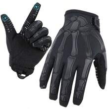 Tactical Skeleton Bone Gloves Military Men Hunting Cycling Shooting Work Gloves - Black - View 1