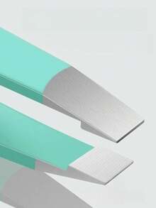 6pcs Green Duck Print Eyebrow Clip Set, Professional Stainless Steel Eyebrow Tweezers, Grooming Tools For Eyebrows, Face, Chin, Ingrown Hair - Multicolor - View 6