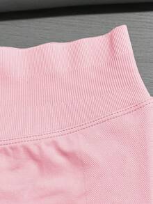 3pcs/Pack Women High Waist Yoga Sports Tight Shorts With Wide Waistband, Seamless Heart-Shaped Butt-Lifting Shorts, Outdoor Fitness Running Sports Pants, Breathable High Stretch Cycling Shorts Summer - Multicolor - View 5