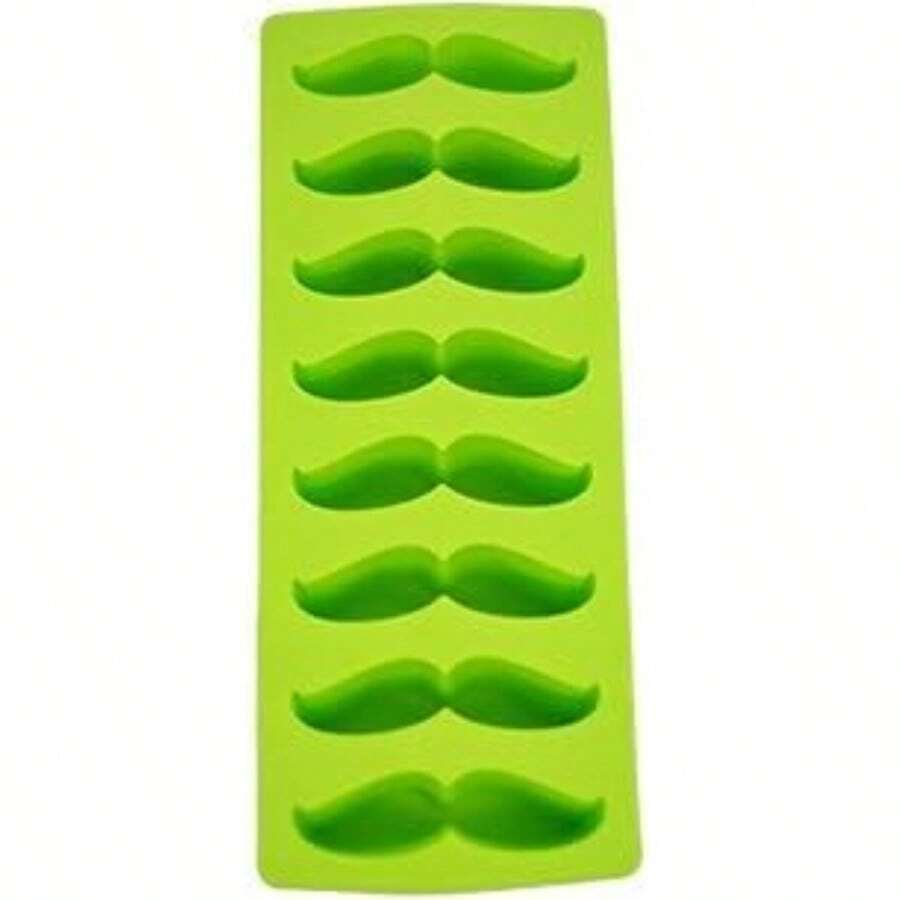 Moustache Ice Cube Tray - Green - View 1