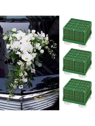 1/3pcs Floral Foam Blocks, Suitable For Fresh Flowers And Artificial Flowers, Wet Floral Foam Blocks, Applicable For Home, Wedding, Party, Holiday Decoration, Car Decoration