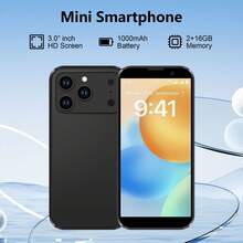 SOYES [New] 3.0" HD Touch Screen Mini Smartphone.  Android System. Camera Mobile Phone, Video Cell Phone Wih  Face ID GPS 2GB+16GB Best Birthday Present & Christmas Gifts, Download App Via Wifi. With Free Phone Case. Orange / Pink / Black. Mini Phone. - 黑色 - 查看 2
