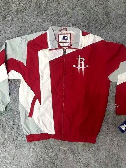 Basketball Sport Jacket For Men, Retro Street Color Block Patchwork Men's Coat Oversized Casual Outerwear, Comfortable And Lightweight Training Suit