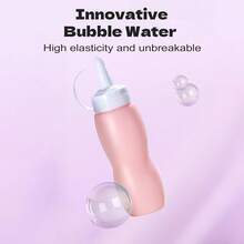 Elastic Bubble Fog Wand, Colorful Smoke Bubble Machine, 2025 New Magic Smoke Bubble Machines With Colorful Elastic Bubbles & Smoke Effect, Portable Interactive Mist Bubble Machines For Parties - Pink - View 3