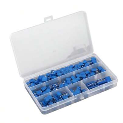 100Pcs PCB Mount Screw Terminal Block Connector 2 Pin 3 Pin 4 Durable For Home Electronics