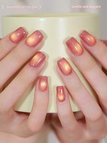 XEIJAYI 1支装 15毫升 粉色猫眼美甲凝胶 半永久美甲浸泡 UV LED 美甲沙龙 DIY 美甲沙龙凝胶 女士美甲 - 珊瑚粉 - 查看 6