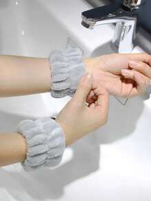 1/2/3Pcs Spa Headband For Washing Face Wristband Set,Skincare Headband And Wristband Set Headband Skincare Bathroom Wristband, Leopard Print Headband, Soft Bow Hair Band Skincare Headbands For Washing Face Women - Multicolor - View 8