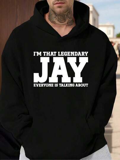 LEGENDARY JAY Men's Hooded Sweatshirt-Autumn Clothing 270G Unisex Pullover Hoodie With Drawstring: Ideal For Outdoor Activities, Streetwear & Commuting