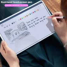 1支二合一通用触控笔，适用于iOS、iPad、安卓平板电脑和手机，流畅绘图，电容屏触控笔，送给母亲、家人、朋友、孩子、生日、节日礼物 - Black 1PC - 查看 4