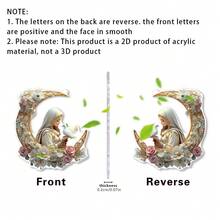 1/3pcs Boho Crescent Moon Acrylic Sunshine Catchers, Arabic Style Garden & Patio Sunshine Catcher, Spiritual Room Decor - Multicolor-chain - View 7