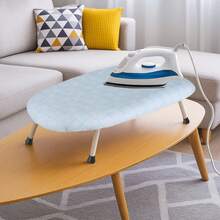 Portable Desktop Ironing Board – Foldable Design With Non-Slip Legs - Blue - View 5