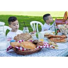 Plastic Fitted Vinyl Tablecloths Silver Patterned 20 X 48 Inch Home Tablecloth Rectangular Table Cloth Stay Put Elastic Picnic Table Covers For Folding Table Outdoor Indoor Than1ks 1giving,One-Size,SilverPatterned48inchx20inchRectangular - SilverPatterned48inchx20inchRectangular - View 4