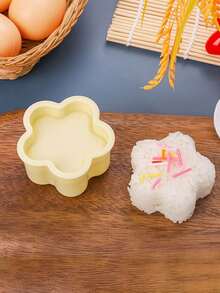 1件/3件/7件套DIY便当模具，黄色寿司模具，创意造型模具，三角形饭卷和蔬菜卷模具，饭卷和蔬菜卷模具，心形模具，梅子形模具，泰迪熊模具，面包模具，烘焙工具，厨房小工具，用于制作饭卷、蔬菜卷、面包、蛋糕装饰 - 彩色 - 查看 17