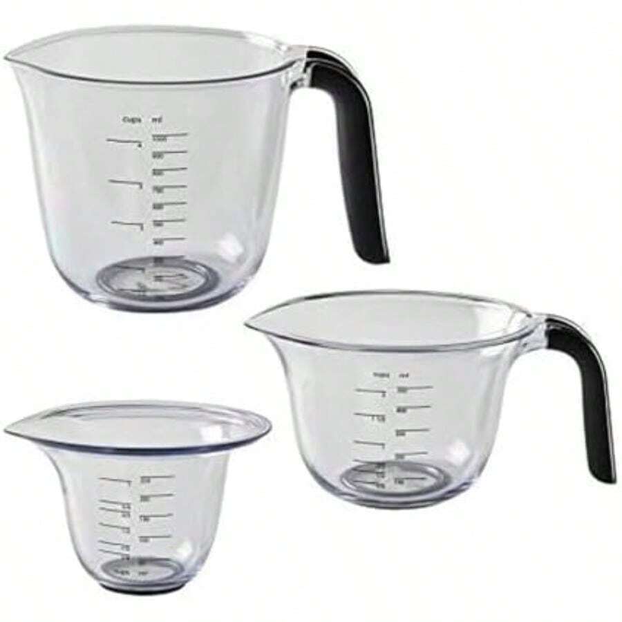 KitchenAid KQ298OSOBA Gourmet - Juego de 3 jarras medidoras, ónix(Onyx) - Multicolor - Ver 1