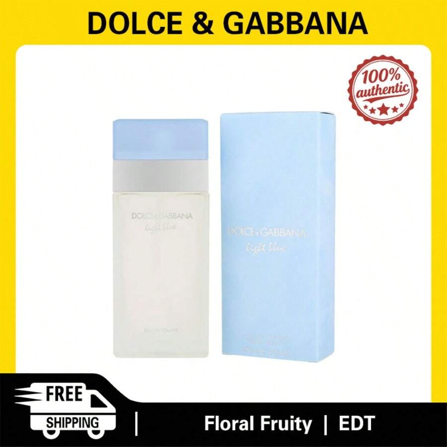 Dolce & Gabbana Light Blue Women Eau De Toilette Spray 4.5ml/25ml/30ml/50ml/100ml/200ml Floral And Fruity Fragrance Women's Perfume Authentic Original Long-Lasting Scent - 花香果香調 - 查看 1