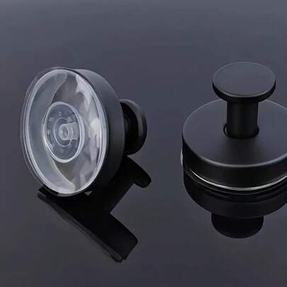 Powerful Suction Stainless Steel 304 Hook, Suitable For Bathroom And Kitchen, Using Vacuum Technology, For Wall Hooks, Supports 14.99 Lbs, Suitable For Smooth Surfaces Such As Glass, Mirrors, And Tiles, Waterproof And Rustproof, Ideal For Storing Bath Balls, Bathrobes, And Coats. Color/Style Is Random; Please Refer To The Actual Product For Details.