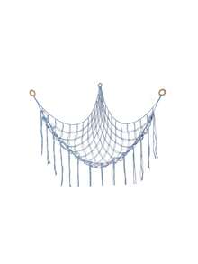1pc Large Boho Style Plush Doll Net Or Hammock, Plush Doll Hammock, Plush Doll Storage Corner Hanging Net Rack With Tassel Hooks, Suitable For Bedroom Decor, Autumn Decor, Holiday Decor, Room Decor, Home Decor, Spring/Autumn Decor, Bedroom Decor