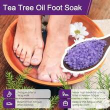 AWYY3 Pack Foot Soak Salts Kit Epsom Salt - Himalayan Pink Salt - Dead Sea Salt - Foot Spa Care Best For Good Sleep Essential Oils Gifts For Mom Women Tea Tree Oi Lavender Rose - 如圖 - 查看 4